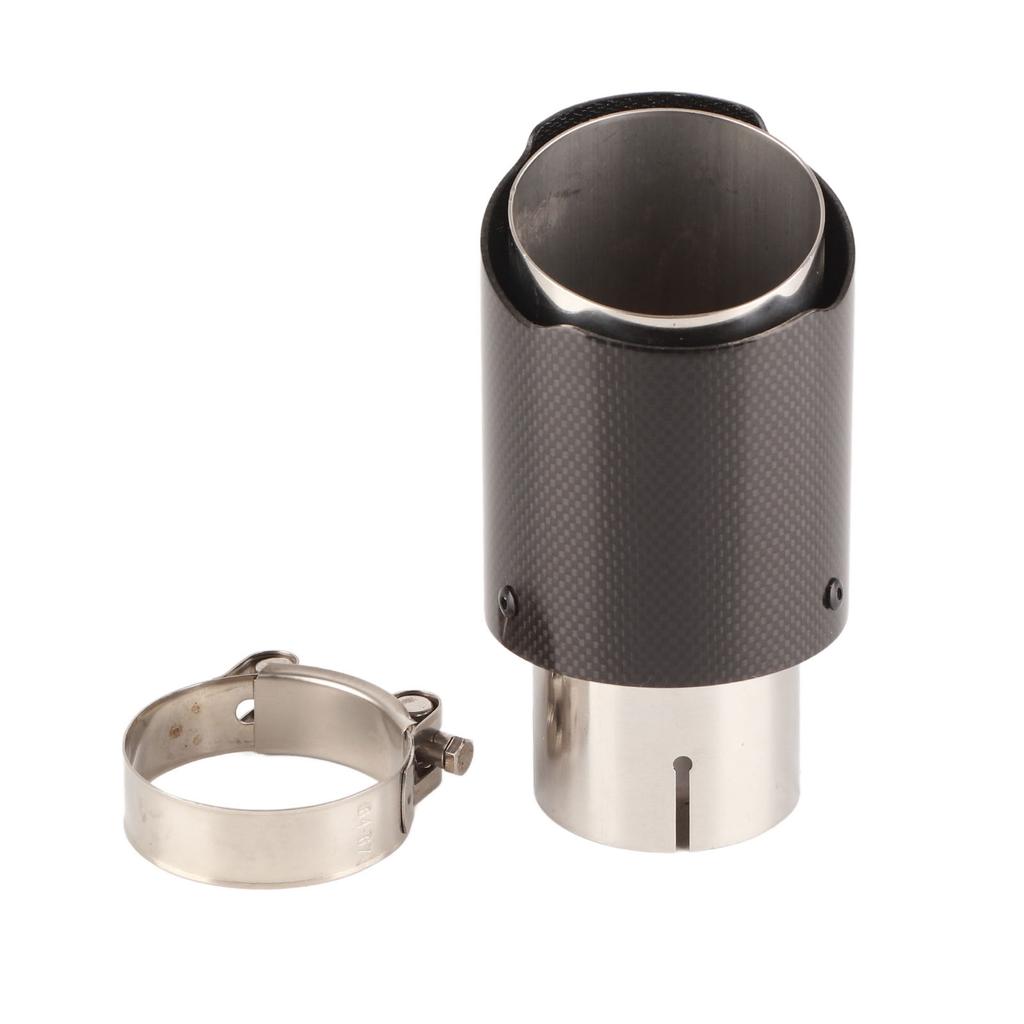 Stainless Steel Carbon   Car Pipe Tip Tip 63mm Output 89mm Polished Finish Enhanced Performance for Auto SUV
