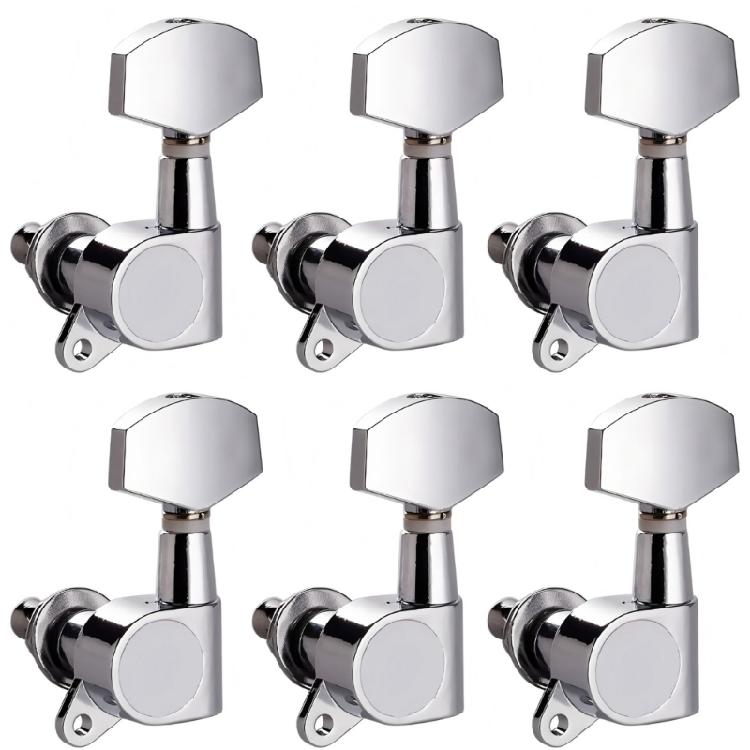 6Pcs Metal Guitar Tunings Pegs Machine Head String Tuners Tunings Key Replacement Acoustics Guitar Tuner Enduring