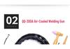 Air & Water-Cooled TIG Welding Torch WP-17/18 with QQ-150/300 Cable Assembly & Accessories