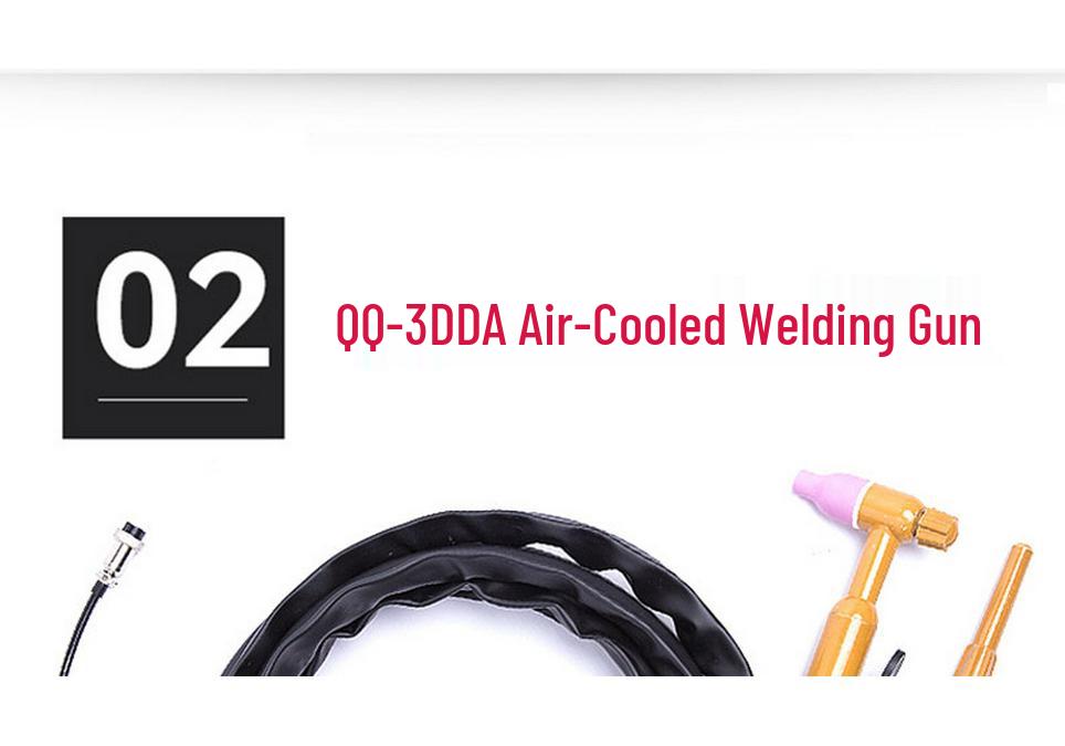 Air & Water-Cooled TIG Welding Torch WP-17/18 with QQ-150/300 Cable Assembly & Accessories