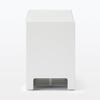 MUJI Stahlhahn Aufbewahrungsbox, Klappdeckel-Typ, Weißgrau, 32cm (W) x 10cm (D) x 14cm (H), 44596654, Kabelbox, Aufbewahrungsbox, Kabelschutz