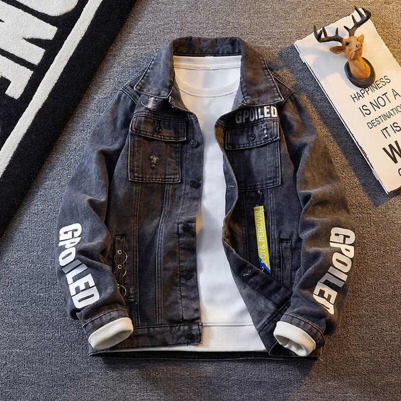 Men's Trendy Spring & Autumn Denim Jacket - Stylish Casual American Outerwear