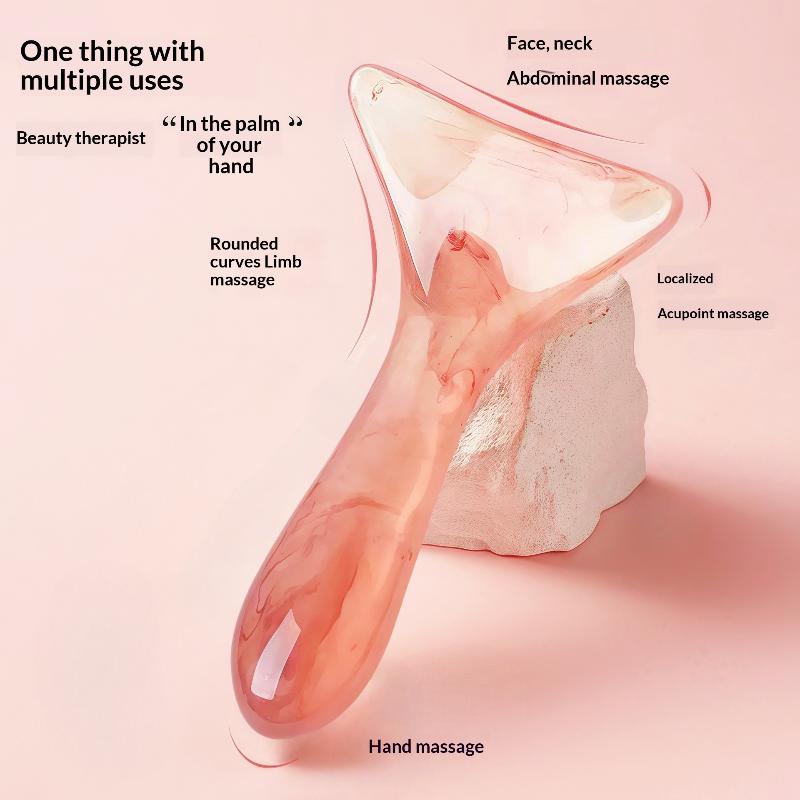 1Pc Curved Massage Scraper Professional Gua Sha Tool for Face, Neck & Shoulders
