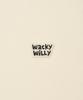 WACKY WILLY Sweat Collar Short Sleeve T-Shirt Cream