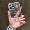 Card Slot Holder Silicone Wallet Pocket Case For Oppo Reno 12F 13F 14F Samsung A15 A25 A35 Redmi Note 9 12 13 Infinix Note 30 Cover Clear Phone Bumper