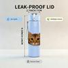 1PC Cat Peeking Out Pocket Cartoon 750ml Color Plastic Sports Water Bottle Leakproof Flip Straw Lid Suitable for Sports Office Home Use