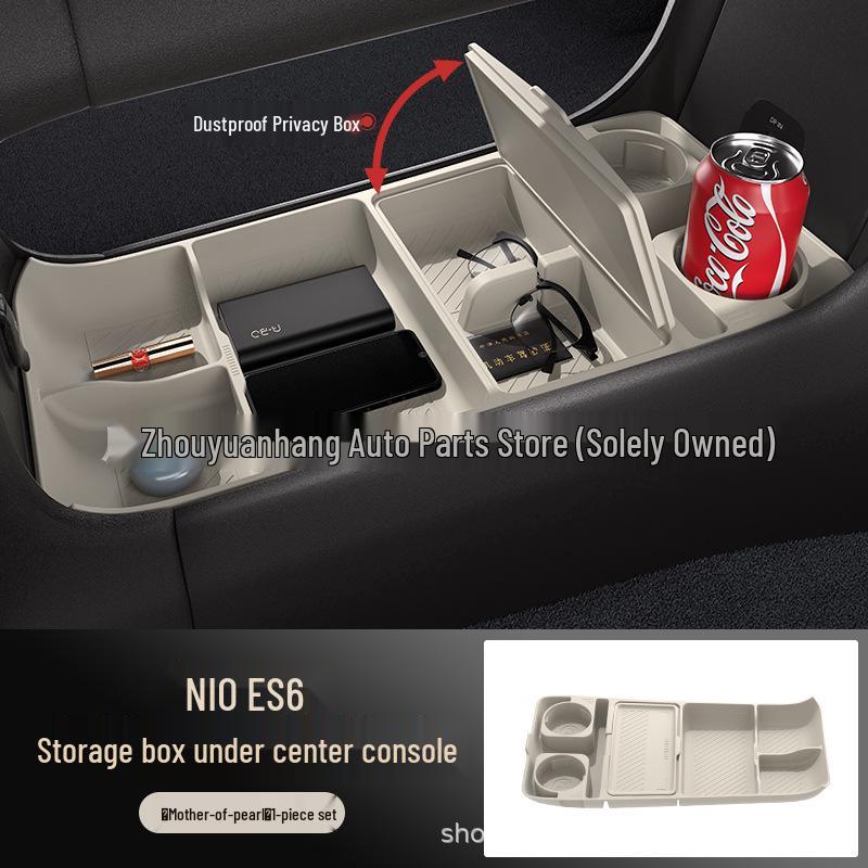24-Model NIO ES6/EC6 Lower Center Console Glasses Storage Box Car Accessory