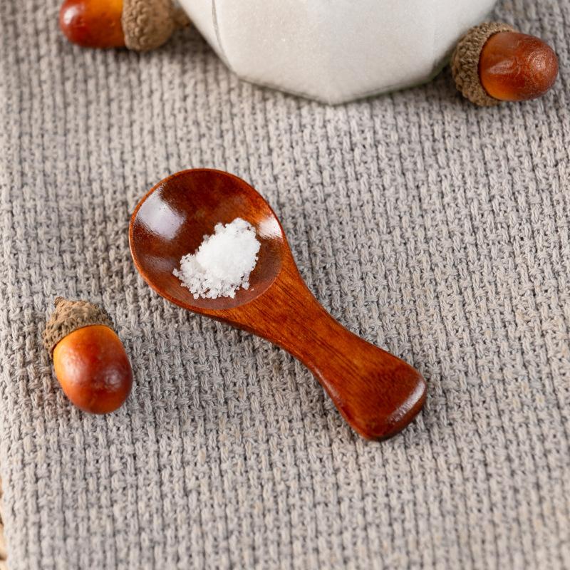 Mini Natural Wooden Short Handle Scoop Tea Honey Coffee Salt Sugar Spoon Cooking Tools Household Kitchen Gadgets