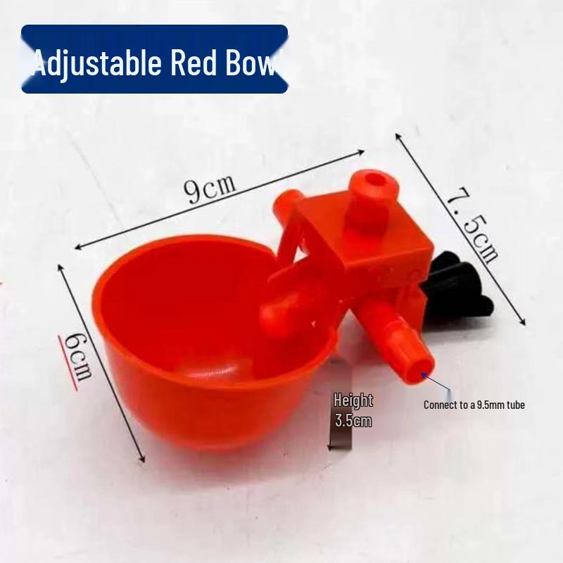 Automatic Poultry Drinking Bowl for Chickens, Pigeons & Quails - Cage Hanging Water Tank with Auto-Stop Feature