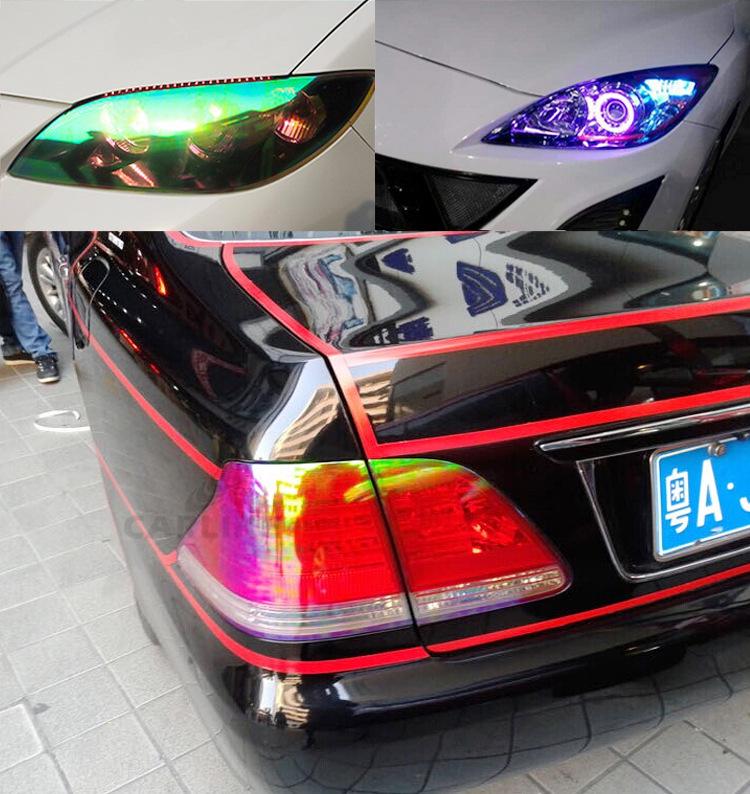 Chameleon Color-Changing Headlight & Taillight Film Sticker