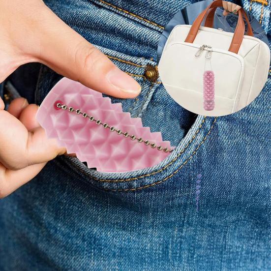 Pichlavý Grippie Stim Fidget Hračka Rotující Vlček Úleva od Stresu Dospívající Dospělí 3D Tištěný Nástroj pro Bolest Stimming Přenosný Hrubý Váleček Klíčenka Senzorická Hračka
