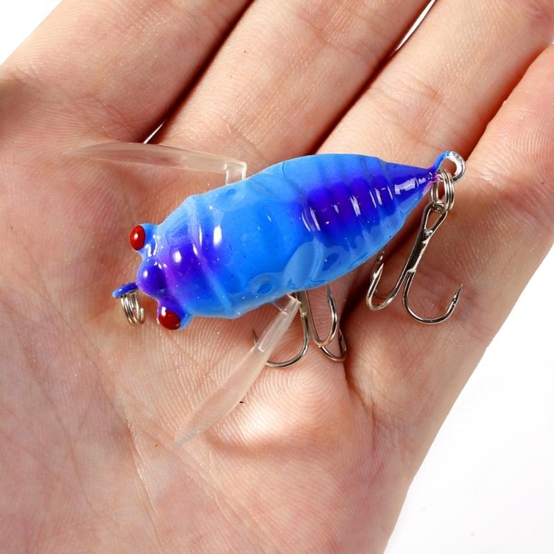 Pack of 8 5.50g Realistic Cicadas Fishing Lures With Colorful Color For Basses And Top Water Fishing In Freshwater Lake
