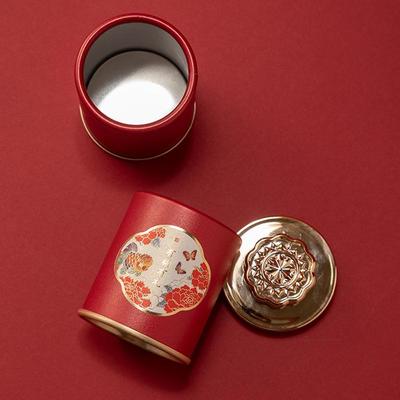 Retro Chinese Style Empty Tea Tin Can Household Tea Sealed Jar Portable Travel Small Tea Box Paper Storage Can
