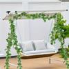 Plastic Tropical Plant Hanging Vine Garlands Birthday Wedding Decoration Indoor Outdoor Home Garden Patio Jungle Themed Parties
