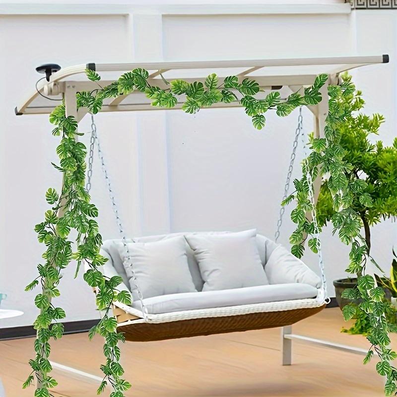 Plastic Tropical Plant Hanging Vine Garlands Birthday Wedding Decoration Indoor Outdoor Home Garden Patio Jungle Themed Parties