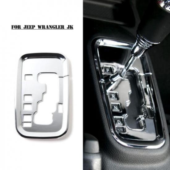 Gear Shift Panel Trim Cover Decor Bezel for 2011-17 Jeep Wrangler JK JKU Chrome