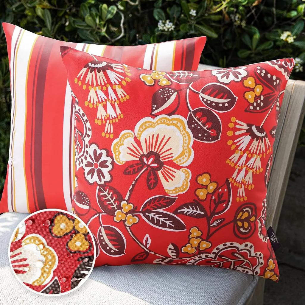 Outdoor Pillow Cover Waterproof American Printed Tent Garden Cushion Multifunctional Pillow Toughage Inflatable Cushion