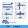 17.5in/44cm Throwing Foam Airplanes 2 Flight Mode Glider Inertial EPP Bubble Planes Outdoor Launch Kids Toys for Children Sprot