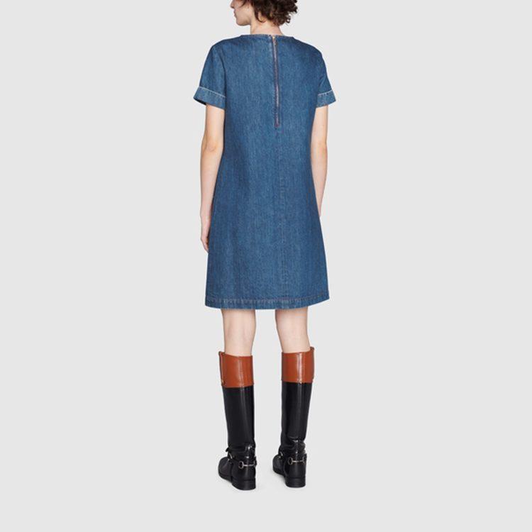 Gucci Denim Dress With Horsebit 678827-XDBVX-4759