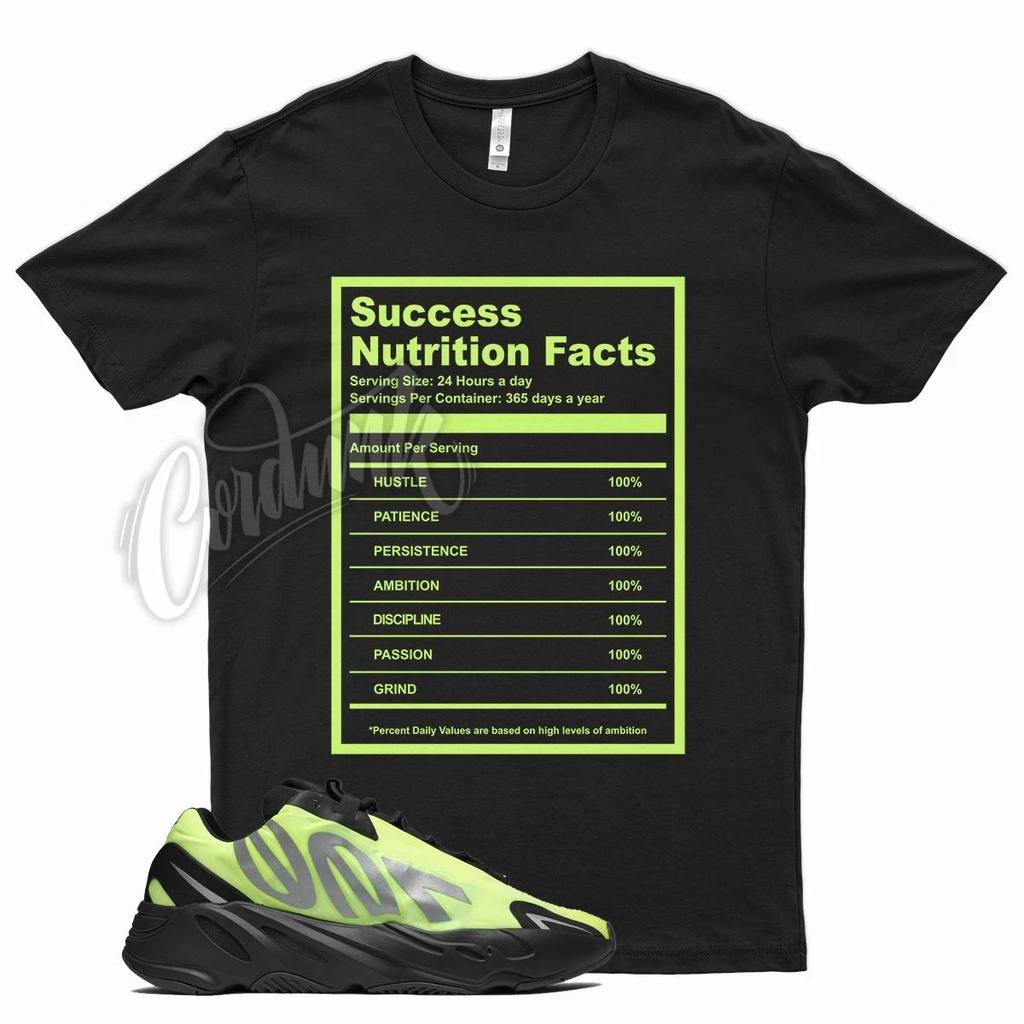 BLK SUCCESS FACT T Shirt match YZ 700 PHOSPHOR MNVN Semi Frozen Glow YeezReel
