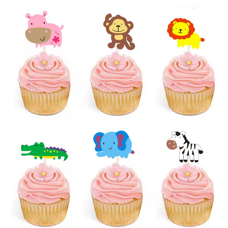 Bear-Themed Cake Topper for Carnival Party Desserts