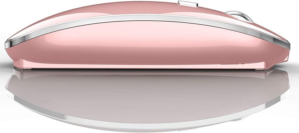Wireless Mouse for MacBook Air, Laptop, Mac, iMac, and Desktop Computers (Pink)