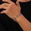 Ingemark Creative Jesus Cross Chain Bracelet for Man On Hand Hip Hop Charm Silver Color Bangles Christian Couple Jewelry Gift