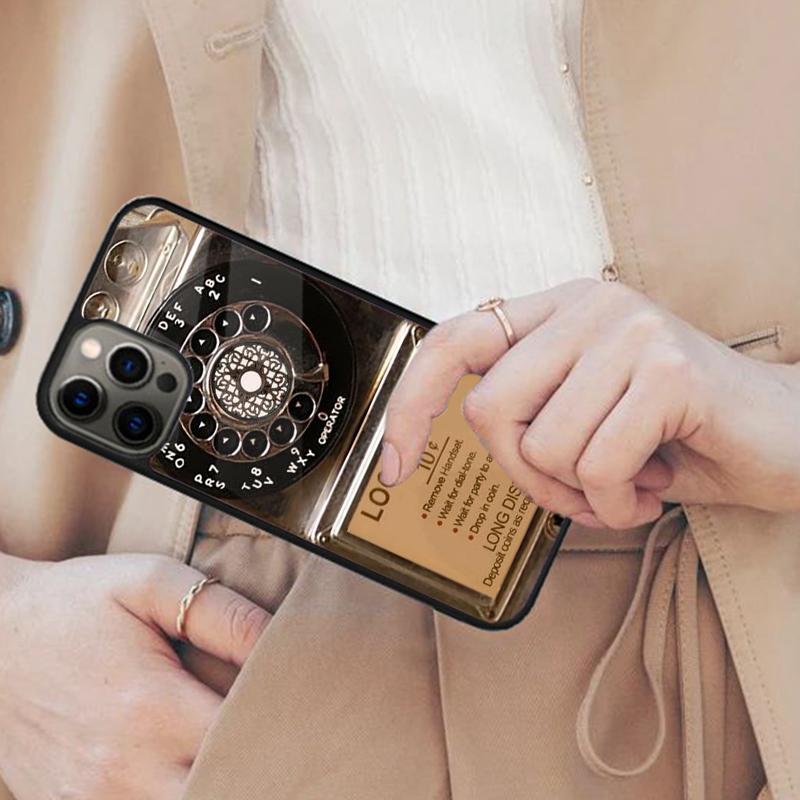 Retro Telephone Rotary Dial Magnetic Phone Case For APPLE iPhone 17 Air 16 14 13 12 Pro Max 15 Plus Wireless MagSafe Cover