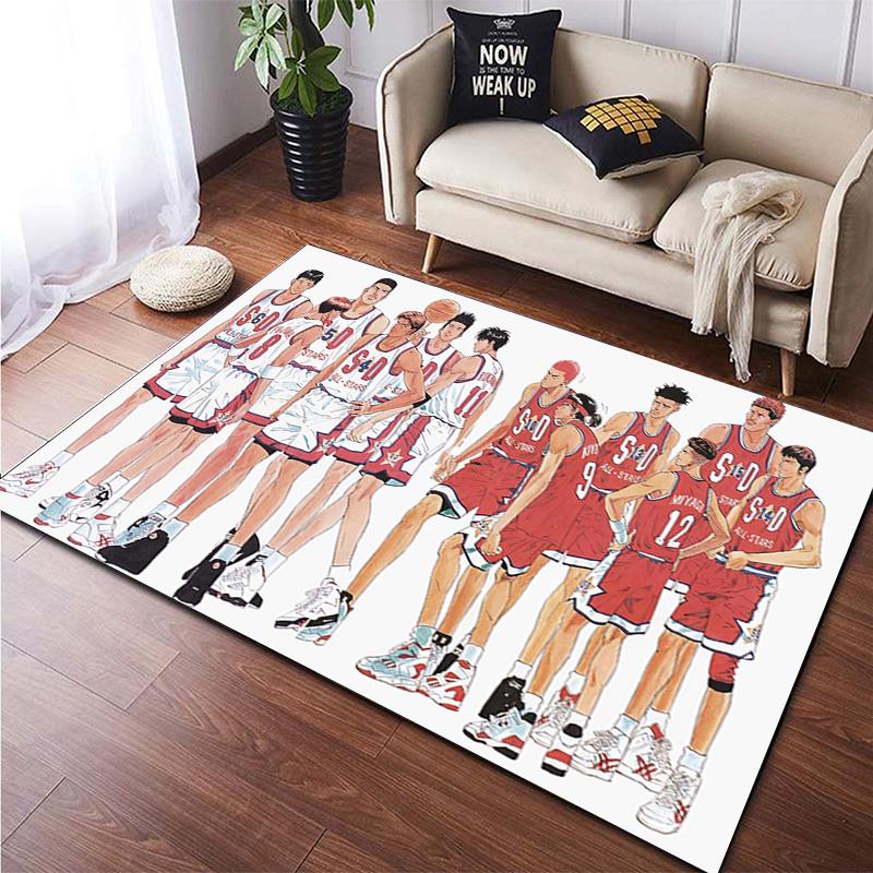 Slam Dunk Digital Painting Carpet for Living Room Large Area Rug Black Soft Carpet Home Decoration Mats Boho Rugs Picnic