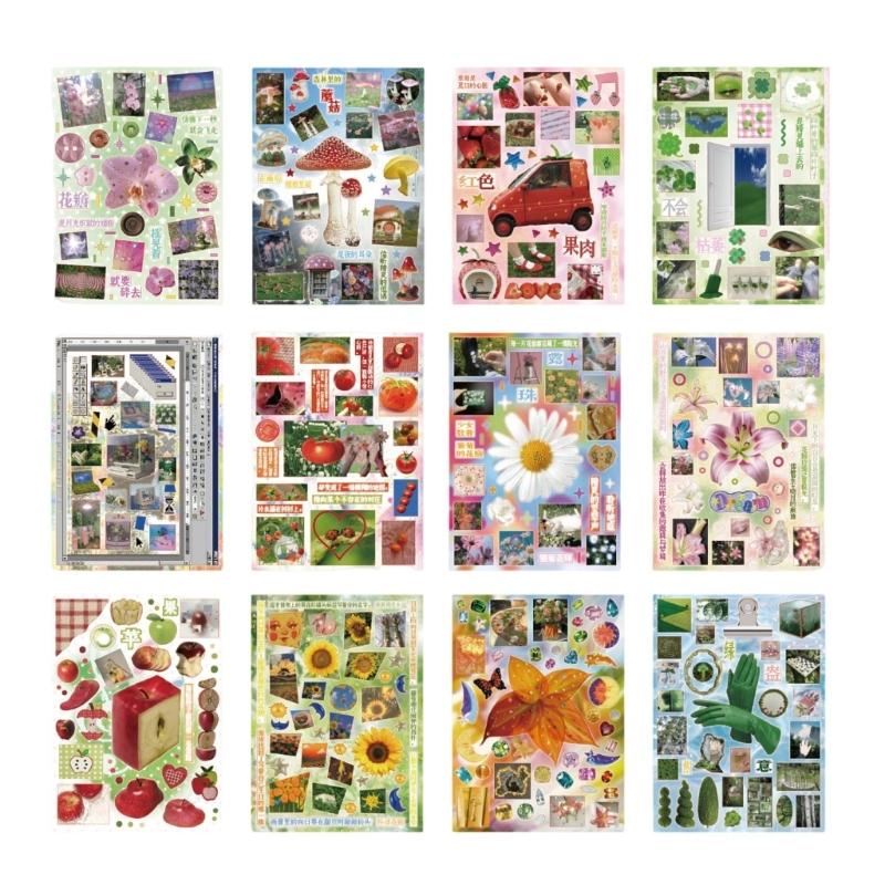 

Стикеры из синтетической бумаги Цветные принадлежности для рукоделия Наклейки-справочники Подходят для блокнотов и аксессуаров