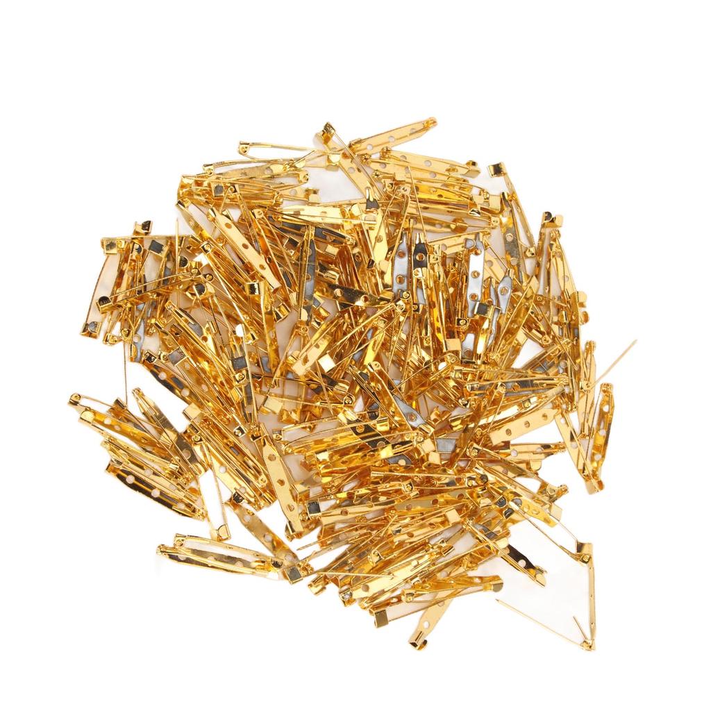 200 ks Zlaté zavírací špendlíky Délka 1,4 palce Ochrana proti rzi Omyvatelné Zavírací špendlíky Různé pro oblečení Plátno