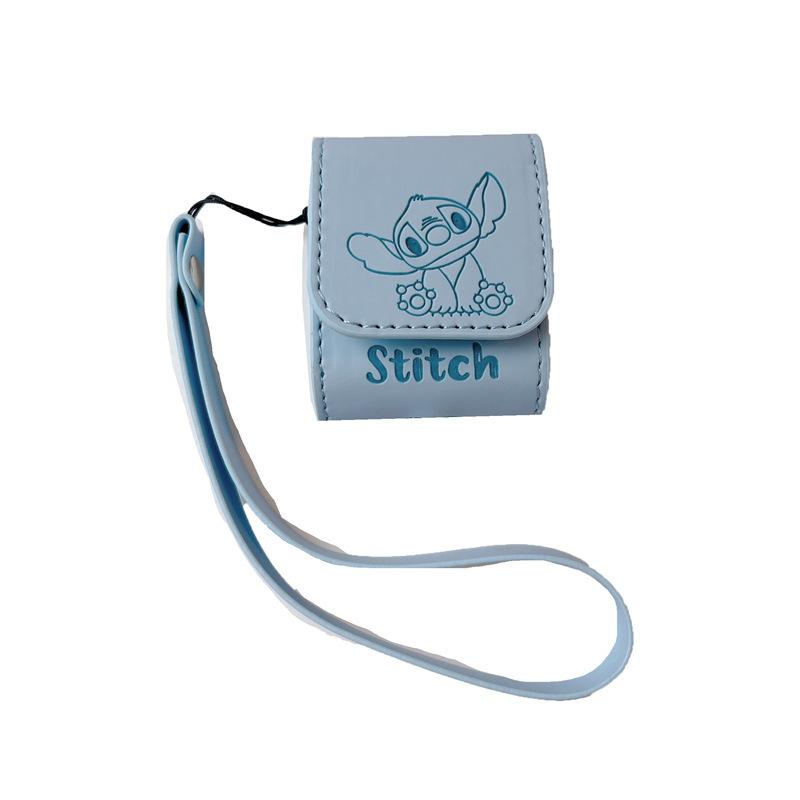 Cute Stitch AirPods Pro1 Apple Bluetooth Headset Cover 1/1 Generation Leather Case Cartoon Protective Case
