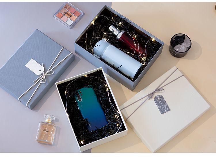 Qixi Valentine's or Birthday Gift Box for Girlfriend/Boyfriend - Simple Empty Packaging Box