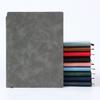 A5 Suede Sheepskin Notebook with Custom Gold & Silver Logo Hot Stamping for Business Meetings