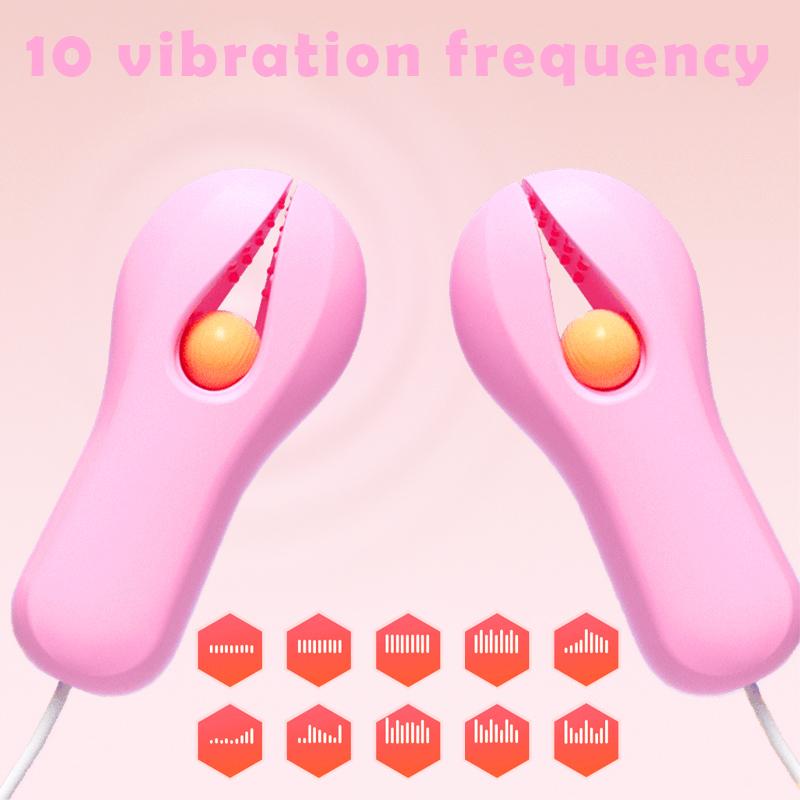 10 trybów elektryczne piersi Sex zabawki zacisk na sutek wibrator do masażu piersi para flirtowanie Bondage stymulator dla dorosłych Sex zabawki dla