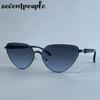 Trendy Sexy Cat Eye Sunglasses Women  Luxury Brand Vintage Punk Outdoor Sun Glasses For Ladies Classic Cateye Shades UV400