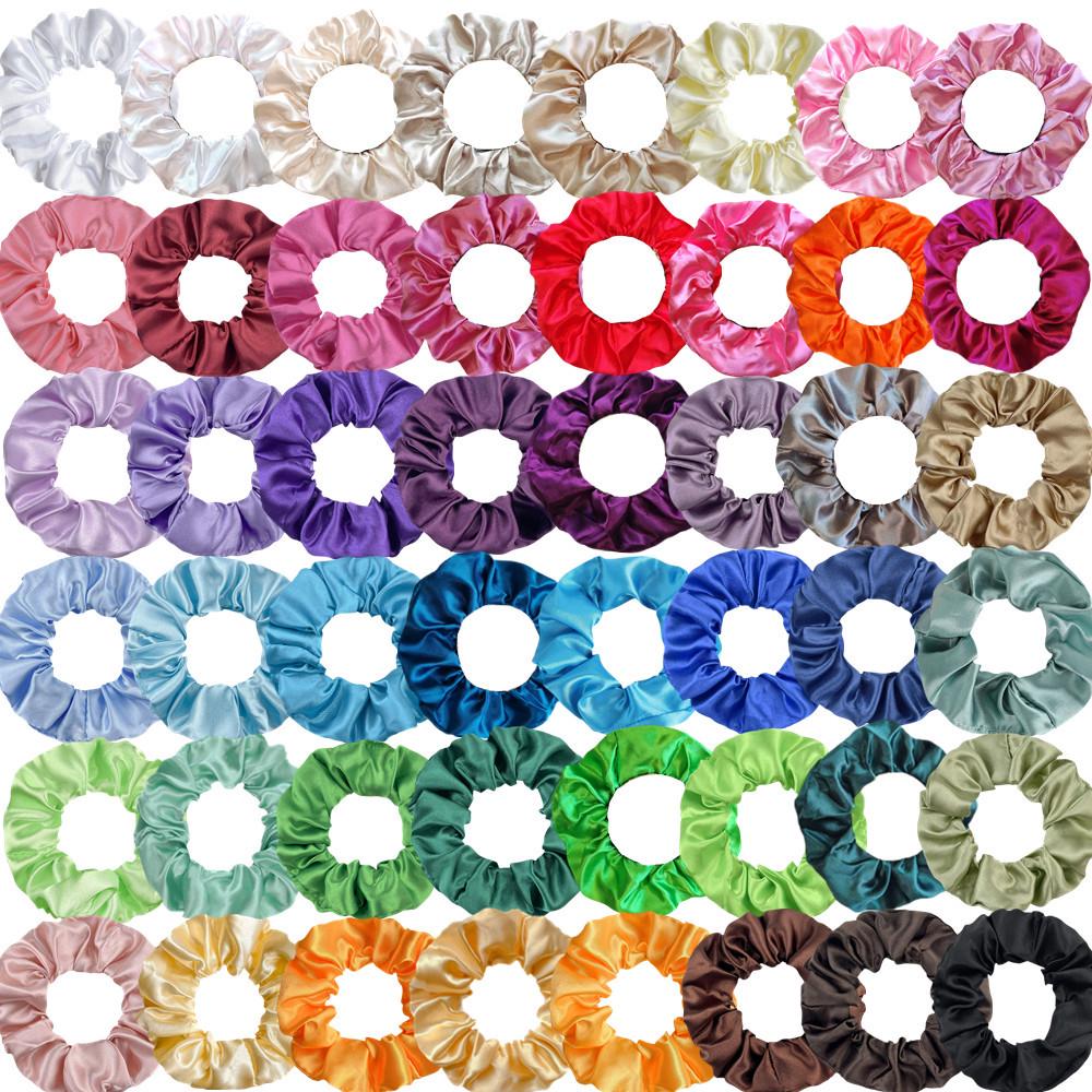 Satin Silk Hair Tie: High-End Women's Rubber Band for Elegant Buns