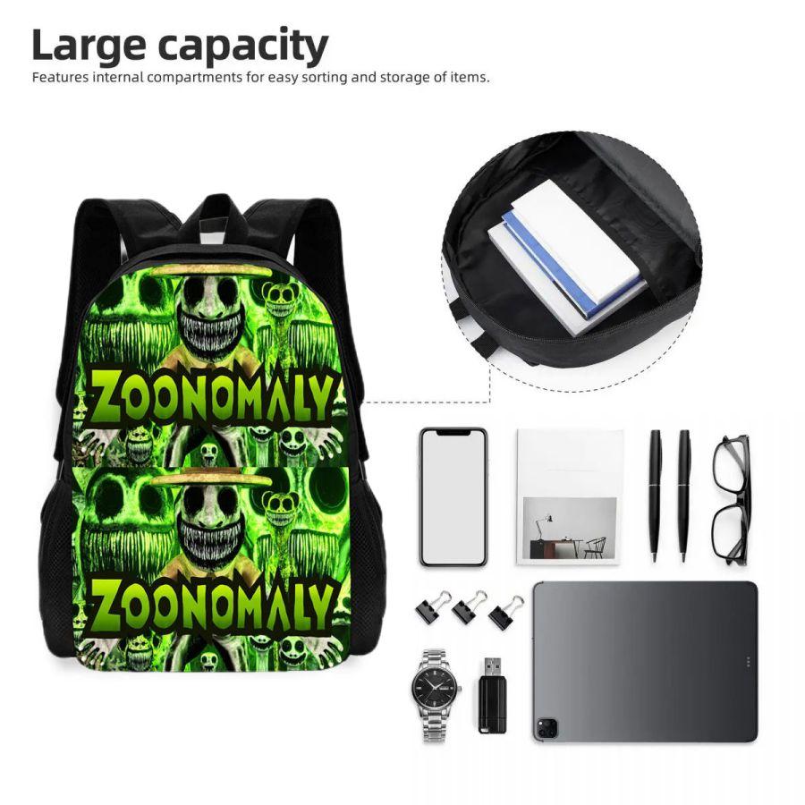 3D Game Animal Deformity Zoo Anime Game Student Learning Backpack Printed Backpack Computer Bag Mochila Children's Gift