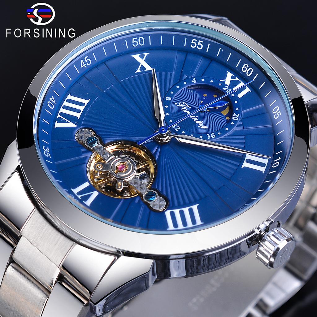 Forsining Modische, wasserdichte, mechanische Tourbillon-Freizeituhr für Herren