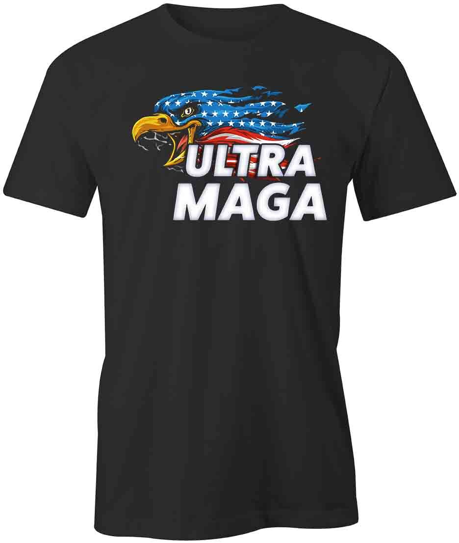 ULTRA MAGA EAGLE TShirt Tee Printed Graphic T-Shirt Gift S1BCB053 TRUMP XL