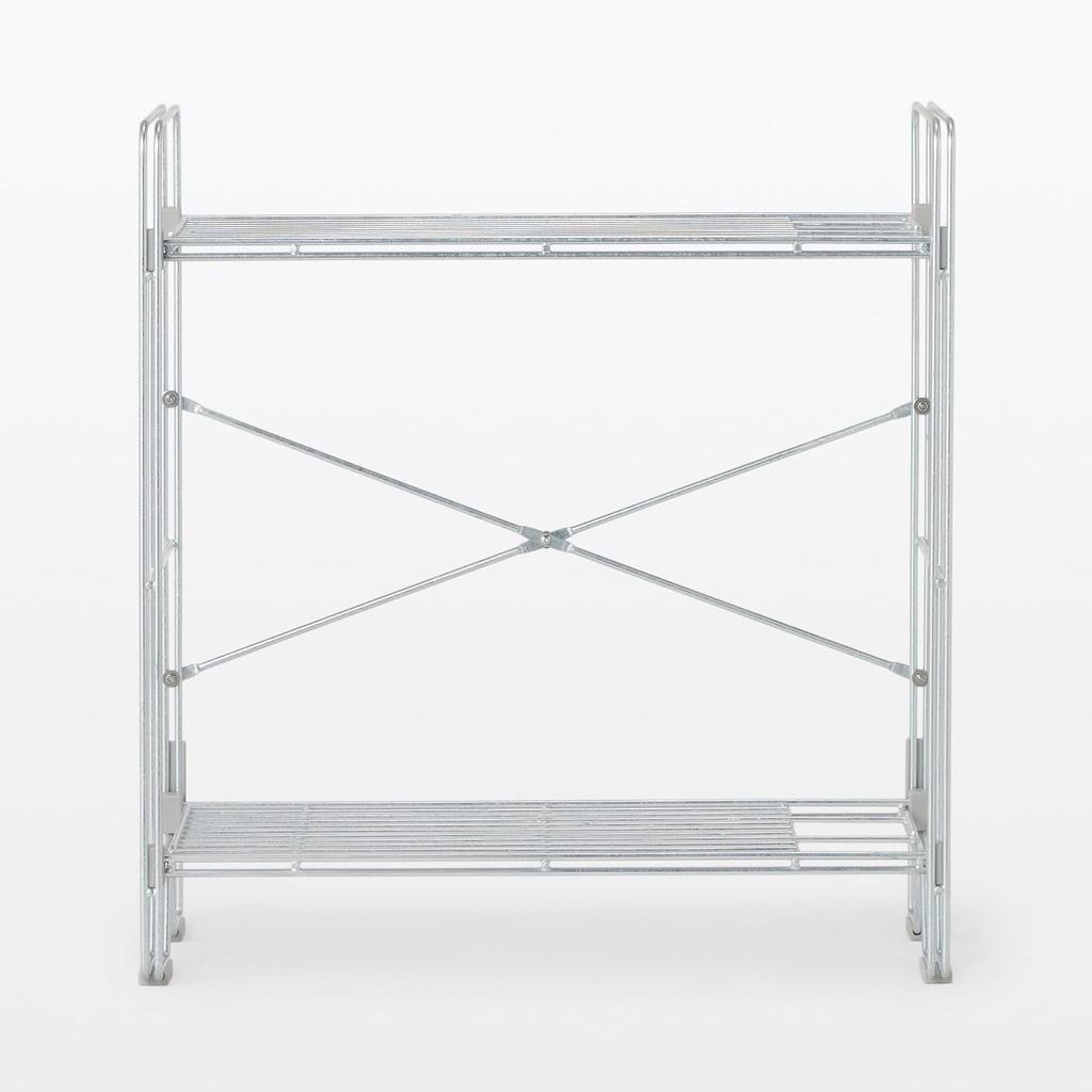 MUJI Mini Wire Rack for Indoor and Outdoor W x D x 83413569 Use, Approx. 48.5cm 27.5cm 52.5cm H,