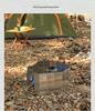 14-Piece Portable Aluminum Alloy Camping Stove Windshield with Box: Folding, Windproof Heat Concentrator Plate