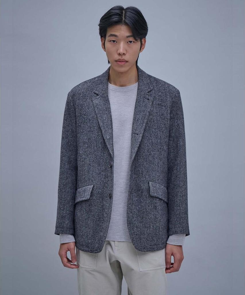 Shift.G Wool Editor Padded Jacket Gray