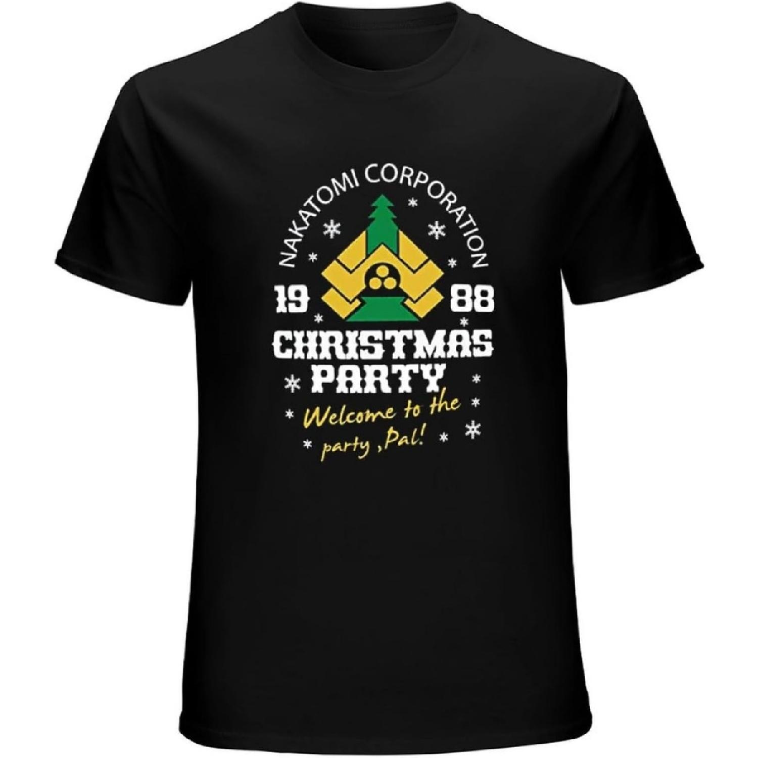 Men s Nakatomi Corporation 1988 Christmas Party T-Shirts Black XXXXXL разноцветный