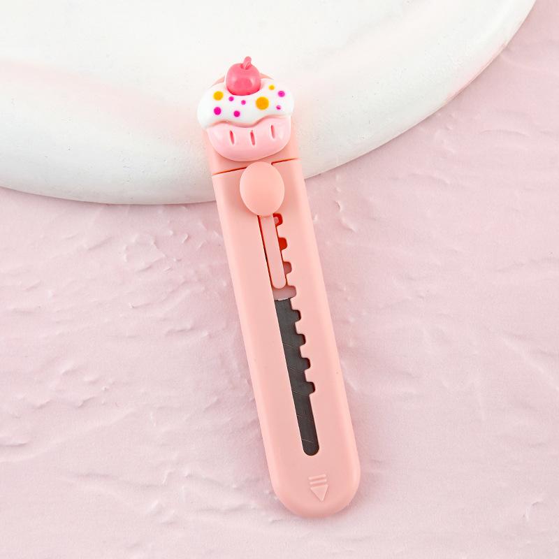 Cute Cartoon Modeling Mini Utility Knife Cinnamoroll Handbook Knife Stationery Handmade Knife Black Beauty Open Express Knife