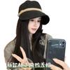 New bucket hat autumn and winter fashion versatile corduroy equestrian hat shopping show face peaked hat tide