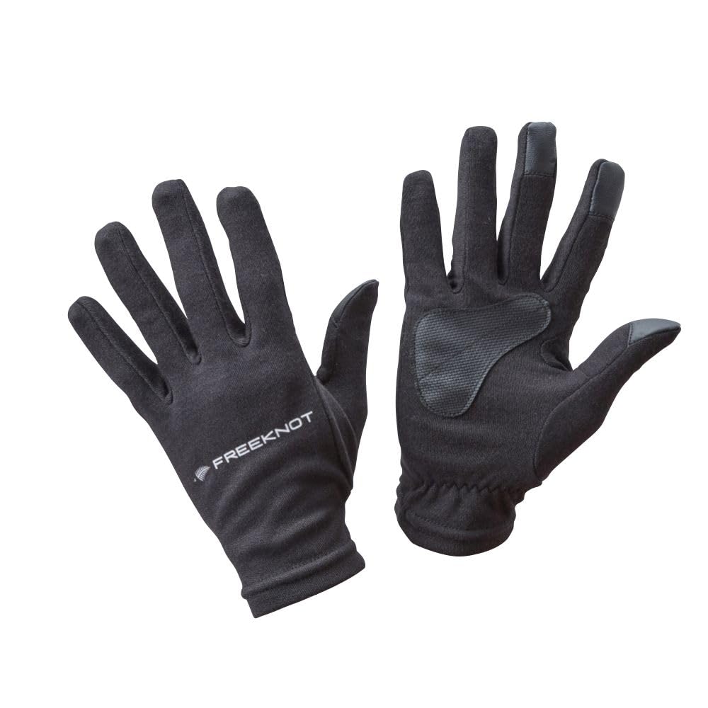 Freeknot Photonic Layer Tech e-Touch Gloves, Large, Black, Y4619-L-90