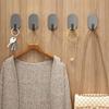 5Pcs Strong Wall Hooks Self Adhesive Key Coat Bag Hanger Hook Bathroom Kitchen Door Robe Towel Storage Rack Hook Accessories