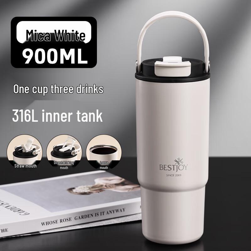 Fuguan Shixi 316L Stainless Steel Insulated Tumbler with Straw