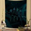 Game DDaylight by DDead Anime Tapestry Hanging Tarot Hippie Wall Rugs Dorm Sheets Tapestries Bohemian Mandala INS Home Decor